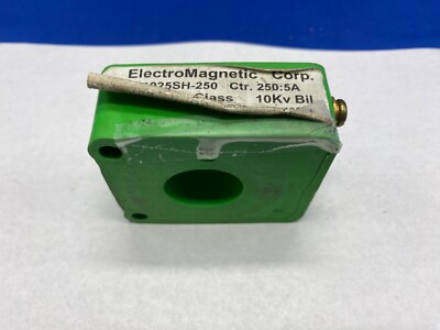 Electro Magnetic Corp current transformer 1025SH-250, CTR 250:5A 600V