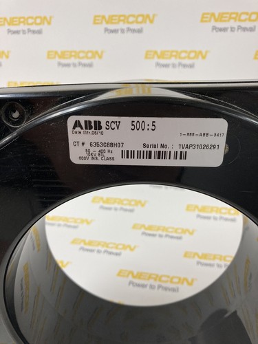 ABB 6353C88H07 Current Transformer, 500:5 Ratio - Picture 3 of 3