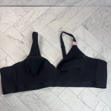 NWT Cacique Lane Bryant Womans Bra Black Unlined Full Coverage NO WIRE 52B