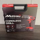 McKinley 18V Cordless Drill Driver Kit Li-Ion Battery Power Tool w/ Case New