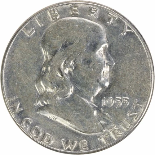 1955 Franklin Silver Half Dollar AU Uncertified #249