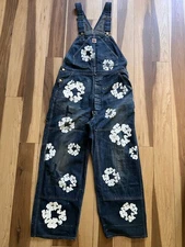 Denim Tears x Saint Michael Cotton Wreath Denim Overalls - Size Large - NEW