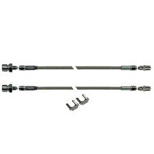Stainless Braided Brake Hose Set 18 Npt To 316 For Wilwood Calipers 15 Long