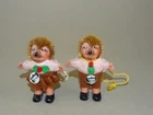 Vintag STEIFF Mecki & Micki Family Hedgehogs hedgehog Dolls Doll Tags Germany