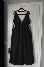 Boohoo Plus Contrast Tie Maxi Dress Size 28 Brand New With Tags