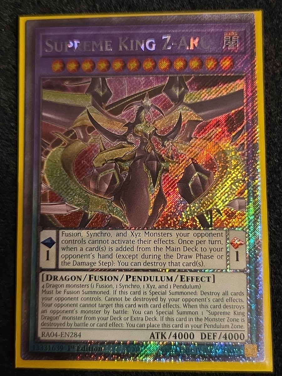 Yugioh Stampede - Supreme King Z-ARC - Platinum Secret Rare - RA04