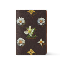 Louis Vuitton Monogram Pocket Organizer Leather Brown M27542 Authentic LV