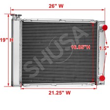 Universal 19 X 26 3row Radiator For Double Pass Chevy Sbc 350 Crossflow Style. Universal 19 X 26 3row Radiator For Double Pass Chevy Sbc 350 Crossflow Style.