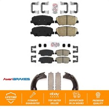 Front Rear Ceramic Disc Brake Pads Kit For Hyundai Genesis Coupe KNN-100826