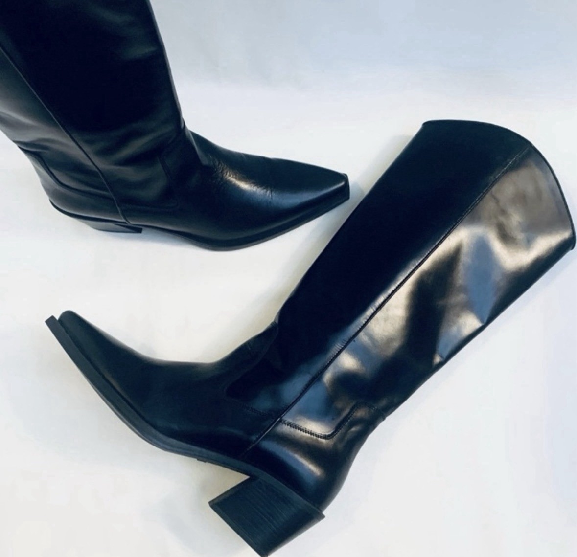 Women's 10 MASSIMO DUTTI Leather Cowboy Boots thumbnail 13