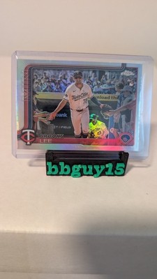 BROOKS LEE 2025 TOPPS CHROME ROOKIE IMAGE VARIATION IV REFRACTOR SP RC TWINS