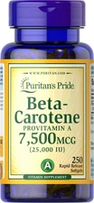 Puritan's Pride Beta-Carotene 25,000 IU - 250 Softgels