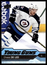 2016-17 Upper Deck Young Guns Chase De Leo Rookie Winnipeg Jets #485