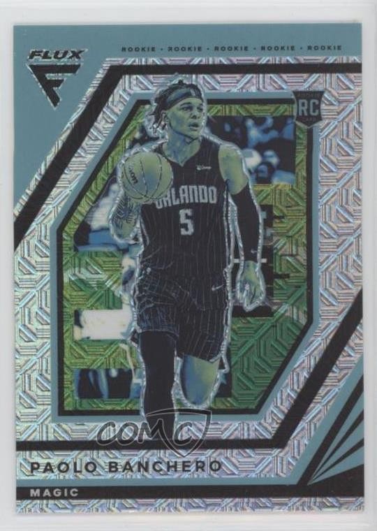 2022-23 Panini Flux Rookies Silver Mojo Prizm Paolo Banchero #237 Rookie RC 0c3