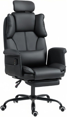 Reclining Massage Office Chair with Footrest for Back Pain Relief