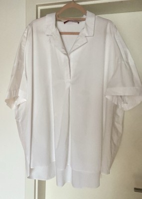Marina Sport by Marina Rinaldi Oversize Bluse Tunika Weiß Gr. 52 54 XXL