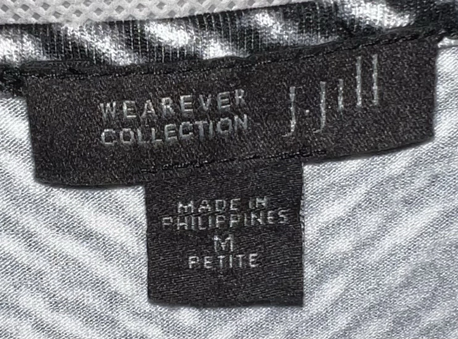 VETEMENTS Abito tubino Wearever Collection J. Jill nero e grigio stampa plissettato in vita MP