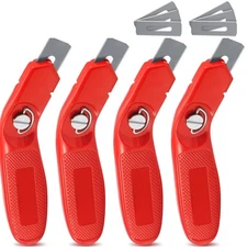 4 Pieces 12 Blades Knife for Cutting Carpet Heavy Duty Carpet Knife with 6 Bl...