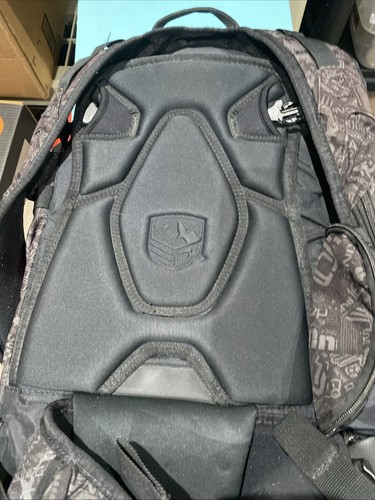 Dakine Heli Pro Backpack Black Orange Print Good Condition Travel Hiking Durable