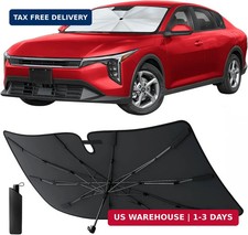 Econour Windshields Sun Shade for Car Medium Foldable Car Sunshade Window Ti