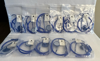 Lightweight Disposable Single-Use Stethoscope Blue