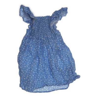 KappAhl, Kleid, Größe: 92, Blau/Weiß, Viskose, Gepunktet, Mädchen #AAc