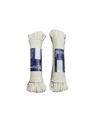 100' Ft X 5/16' Super Strong Solid Braided Rope 1200 LB Breaking Strength 2-PACK