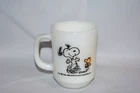 New ListingVintage 1965 Fire King Milk Glass Handled Mug Snoopy & Woodstock