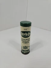 Vintage Herb-Ox Chicken Bouillon Cubes tin, Pure Food Company Advertising GUC