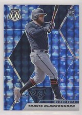 2021 Panini Mosaic Rookie Blue Camo Mosaic Prizm Travis Blankenhorn #272 0b7