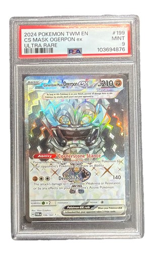 Cornerstone Mask Ogerpon ex graded PSA 9 for sale on eBay