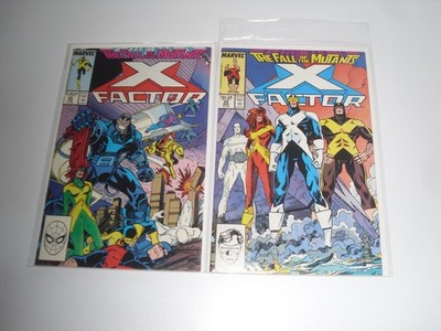X-Factor 25, 26 Fall of The Mutants : Ref 833