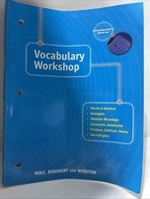 Vocabulary Workshop: Introductory Course by Holt Rinehart & Winston