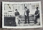 WW2 WWII German Military Photo Wehrmacht Officers in Discussion w Camera
