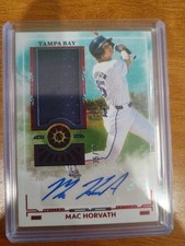 2025 Boys Of Summer Mac Horvath Tampa Bay Prospect Materials Auto #PM-MHV 35/75