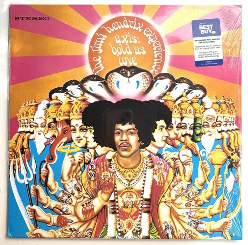Jimi Hendrix Axis Bold As  Love  New Vinyl LP ORANGE YELLOW  SPLATTER SEALED