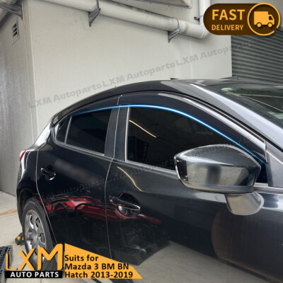 Luxury Weather shields Weathershields for Mazda 3 BP hatch