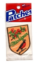 Michigan Robin Vintage Voyager Travel Souvenir Patch - Brand New - Free Shipping