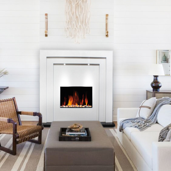Glowmaster Free Standing Electric Fireplace White For Sale