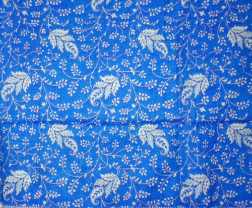 Blue Paisley Tibetan Shawl Throw Blanket Meditation jacquard wrap hand woven - 第 8/8 張圖片