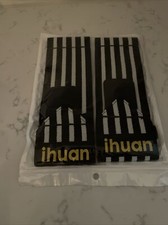 White  Black Striped Stripes Wrist Wraps For Weight Lifting 18 Inches