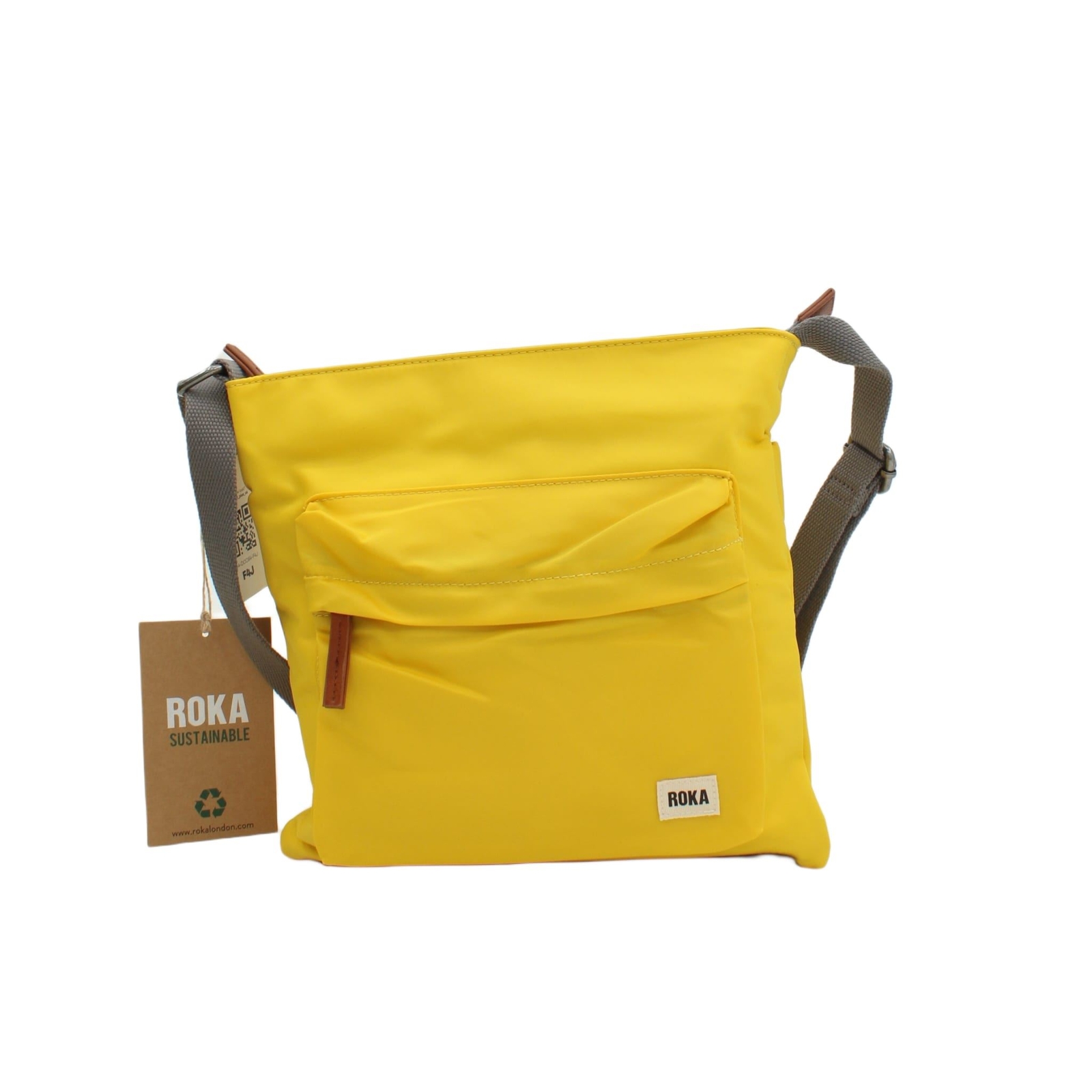 Bolso bandolera Roka amarillo 100 % otros para mujer