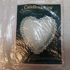 Vintage Candlewicking by NeedleMagic Pillow Kits 311 Floral Heart 310 Tulip