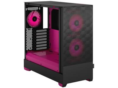 【限定カラー、未使用品】Fractal Design Pop Air Tマゼンダ Fractal Design Pop Air RGB Black Magenta Core TG ATX High-Airflow