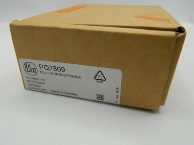 IFM Electronic PQ7809 Pressure Sensor PQ-1-1-RHR18-QFPKG/AS/Original Packaging Sealed