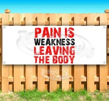 MOTIVATIONAL FITNESS MESSAGE Advertising Vinyl Banner Flag Sign Many Sizes GYM