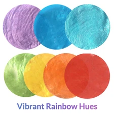 2" Capiz Shell Discs Strands – 7 Colors, 50 Pcs Per Strand, 350 discs Total