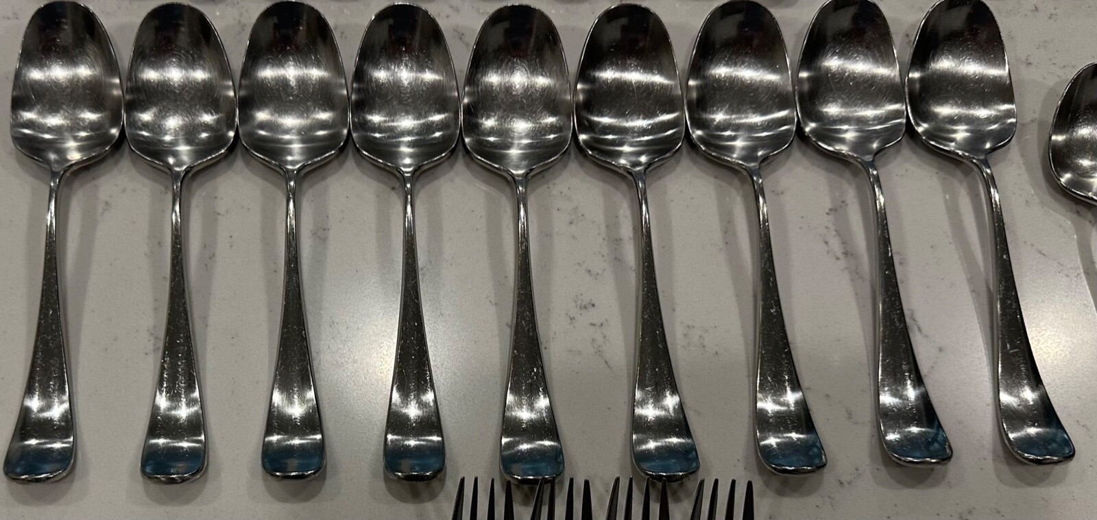 32 PC Set YAMAZAKI ANDERSEN HAFNIA Stainless Japan Flatware eBay