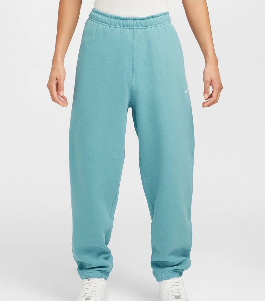 Pantalones de vellón Nike Solo Swoosh talla GRANDE agua turquesa blanco para hombre DX1364 440 Foto 2 de 4