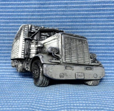 Trucker Belt Buckle 3D Perspective Cut Out Semi Truck Vtg 1977 Bergamot .TYC647